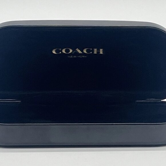 Coach New York Black Eyeglasses Sunglasses Clamshell Hard Case - Picture 5 of 6